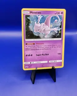 Mewtwo SM77 Black Star Promo Sun & Moon Pokemon Card TCG Nintendo 2017 NM - Image 3
