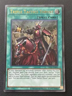 Yugioh! Triple Tactics Thrust OP22-EN003 OTS Tournament Pack 22 Ultimate Rare NM - Image 1