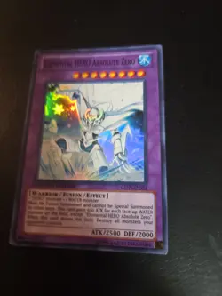 Yugioh Elemental HERO Absolute Zero GENF-ENSE1 Super Rare Limited NM - Image 1