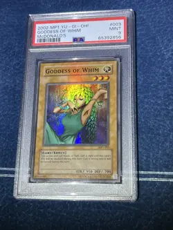 PSA 9 Goddess Of Whim MP1 Lightly Faded Foil Bleed Yugioh Mcdonalds Promo - Image 1