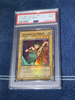 PSA 9 Goddess Of Whim MP1 Lightly Faded Foil Bleed Yugioh Mcdonalds Promo - Image 2