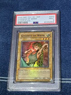 PSA 9 Goddess Of Whim MP1 Lightly Faded Foil Bleed Yugioh Mcdonalds Promo - Image 3