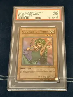 PSA 9 Goddess Of Whim MP1 Lightly Faded Foil Bleed Yugioh Mcdonalds Promo - Image 4