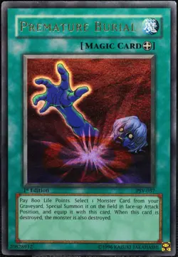 Yu-Gi-Oh! Premature Burial PSV-037 1.Edition Ultra Rare [EX] Holo | EN 2002 - Image 1