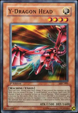 Yu-Gi-Oh! Y - Dragon Head MFC-005 1.Edition (1st) Super Rare [EX] | EN 2003 - Image 1