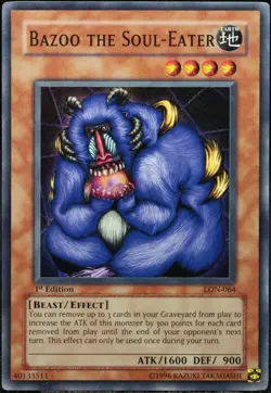 Yu-Gi-Oh! Bazoo The Soul-Eater LON-064 1.Edition Super Rare [EX-NM] NA | EN 2003 - Image 1