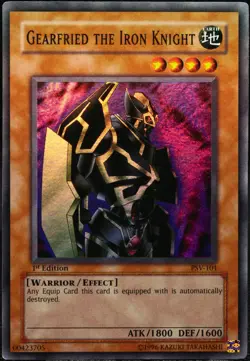 Yu-Gi-Oh! Gearfried The Iron Knight PSV 1.Edition Super Rare [GD-EX] | EN 2002 - Image 1