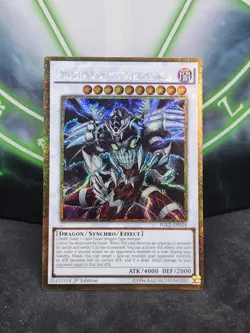 Yugioh Dragocytos Corrupted Nethersoul Dragon PGL2-EN014 Gold Secret 1st Ed NM - Image 1