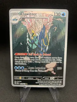 Clawitzer 141/132 Mega Evolution Illustration Rare Pokemon TCG NM - Image 1