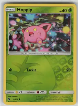 LP Hoppip 12/214 Reverse Holo Common Lost Thunder Pokemon 2018 - Image 1