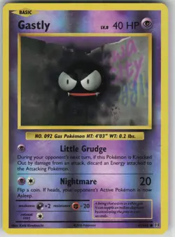 LP Gastly 47/108 Reverse Holo Common Evolutions Pokemon 2016 - Image 1