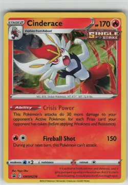 LP Cinderace SWSH278 Holo Promo Sword & Shield Promo Pokemon - Image 1