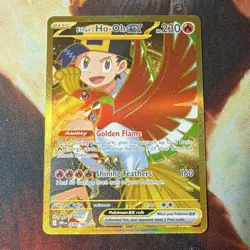 Pokemon TCG Destined Rivals Ethan's Ho-Oh ex 239/182 Hyper Rare Holo FRESH PULL - Image 1