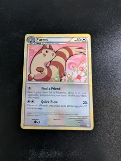 Furret 21/123 Rare HeartGold & SoulSilver Pokemon Moderately Played - Image 1