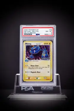 2005 Pokemon Ex Delta Species #49/113 Metang Reverse Holo Foil PSA 8 Pop 18 - Image 2