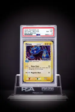 2005 Pokemon Ex Delta Species #49/113 Metang Reverse Holo Foil PSA 8 Pop 18 - Image 3