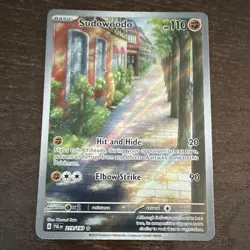 Pokemon Company Sudowoodo 219/193 Sv02 Illustration Rare Holo 110 HP - Image 1