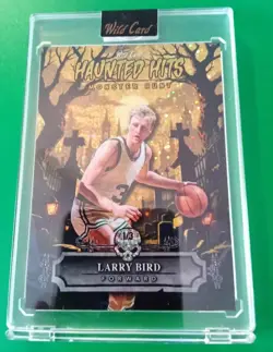 Larry Bird Wild Card Haunted Hits Monster Hunt numbered 1/3. Celtics. HOF. NBA - Image 1