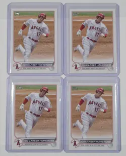 (4) 2022 Topps Update SHOHEI OHTANI Card Lot #US92 100 Career Home Runs - Image 1