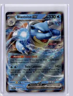 Blastoise ex 2024 Pokemon Stellar Crown Double Rare 030/142 - Image 1
