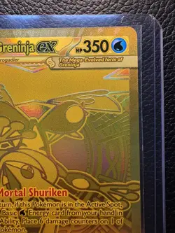 Mega Greninja EX 122/086 GOLD Pokemon Chaos Rising Secret Rare FA Holo EN - Image 5