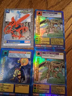 Vintage Digimon Card Lot 1999 HerculesKabuterimon ST-33 1st Ed , Holo Wizardmon - Image 1