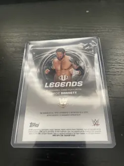 2025 Topps WWE Universe WADE BARRETT Legends On Card Auto #LGA-WBA BAD NEWS - Image 2