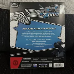 Pokemon TCG Scarlet Violet Black Bolt Binder Collection Box Bundle New Sealed - Image 2