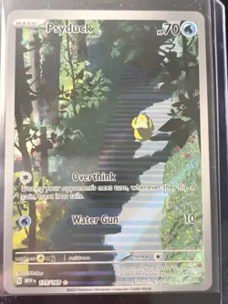 Pokemon TCG Psyduck Scarlet Violet-151 Holo Full Art Illustration Card 175/165 - Image 1