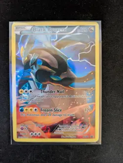 Pokemon Black Kyurem XY80 Full Art Black Star Promo Holo TCG Card 2015 LP - Image 1