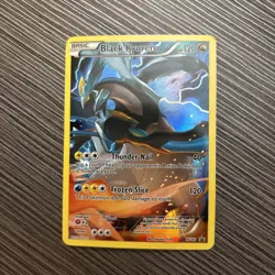 Pokemon Black Kyurem XY80 Holo Black Star Promo Full Art 2015 TCG Card - Image 1