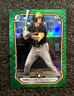 Daniel Dickinson - 2026 Bowman Chrome 1st Bowman #BCP-50 Green Reptilian #/99 - Image 1