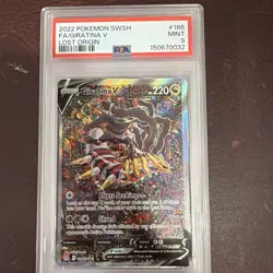 Pokemon Card #186 Giratina v Lost Origin Alt Art Ultra Rare PSA CGC 9 Mint - Image 1