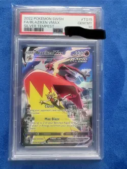 Pokemon TCG Blaziken Vmax TG15 Sword & Shield Silver Tempest PSA 10 Gem Mint TG - Image 1
