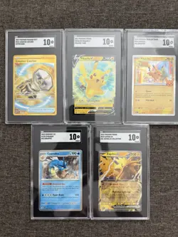 Pokemon Graded Card Lot SGC 10 Pikachu Zadpos - Image 1