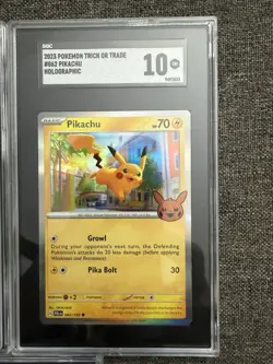 Pokemon Graded Card Lot SGC 10 Pikachu Zadpos - Image 4