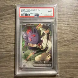 2025 Pokemon SVP EN N's Zorua #189 Journey Together ETB - PSA 9 MINT - Image 1