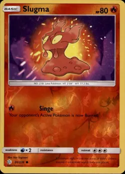 Slugma 26/236 Common Cosmic Eclipse Pokemon Reverse Holo Near Mint - Image 1