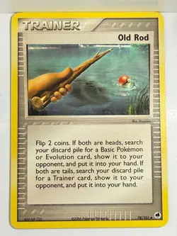 Old Rod 78/101 Uncommon Dragon Frontiers Pokemon NM - Image 1