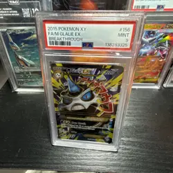 2015 POKEMON XY BREAKTHROUGH #156 FULL ART/M GLALIE EX PSA 9 - Image 1
