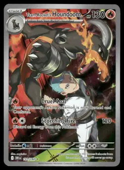 Pokemon Cards Team Rocket's Houndoom 191/182 Holo Destined Rivals NM - Image 1