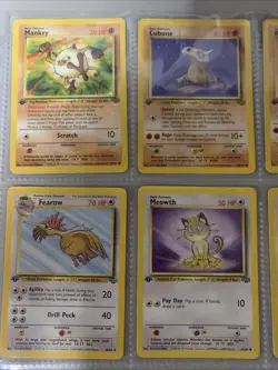 Pokemon TCG 1st Edition Jungle & Fossil Non Holo 9 Card Lot - WOTC VTG 1999 - Image 2