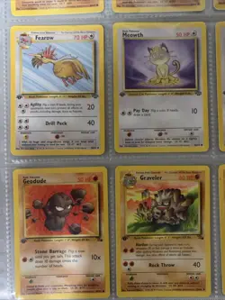 Pokemon TCG 1st Edition Jungle & Fossil Non Holo 9 Card Lot - WOTC VTG 1999 - Image 5