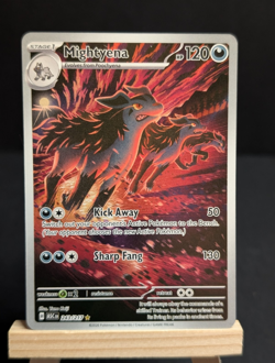 Pokemon TCG Mightyena 243/217 Illustration Rare Holo EN SV Black Bolt NM - Image 1
