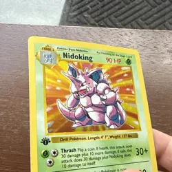 Pokemon 1st Edition Base Set Shadowless Nidoking 11/102 Holo Rare - Image 5