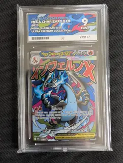 Mega Charizard X EX | MEP 23 PROMO | UPC | Ace 9 POKEMON TCG black star promo - Image 1