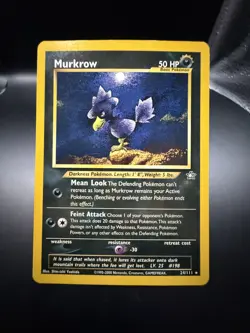 Pokemon TCG Murkrow Neo Genesis 24/111 Rare Non-Holo Card - Image 2