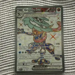 POKEMON TCG - Greninja ex 198/167 Twilight Masquerade Hyper Rare Holo Tera - Image 1