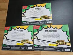 Pokemon TCG Mega Evolution Ascended Heroes Mega Meganium ex Promo Box x3 - Image 2