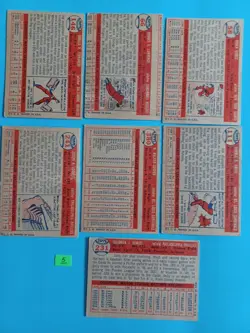 Lot Of 7 1957 Topps Baseball Cards See Pics VG-EX - Image 2